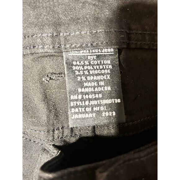 The Perfect Jean NYC Slim Thick Fit Jeans Men's Size 34x36 Stretch BLACK Stretch - Picture 6 of 8